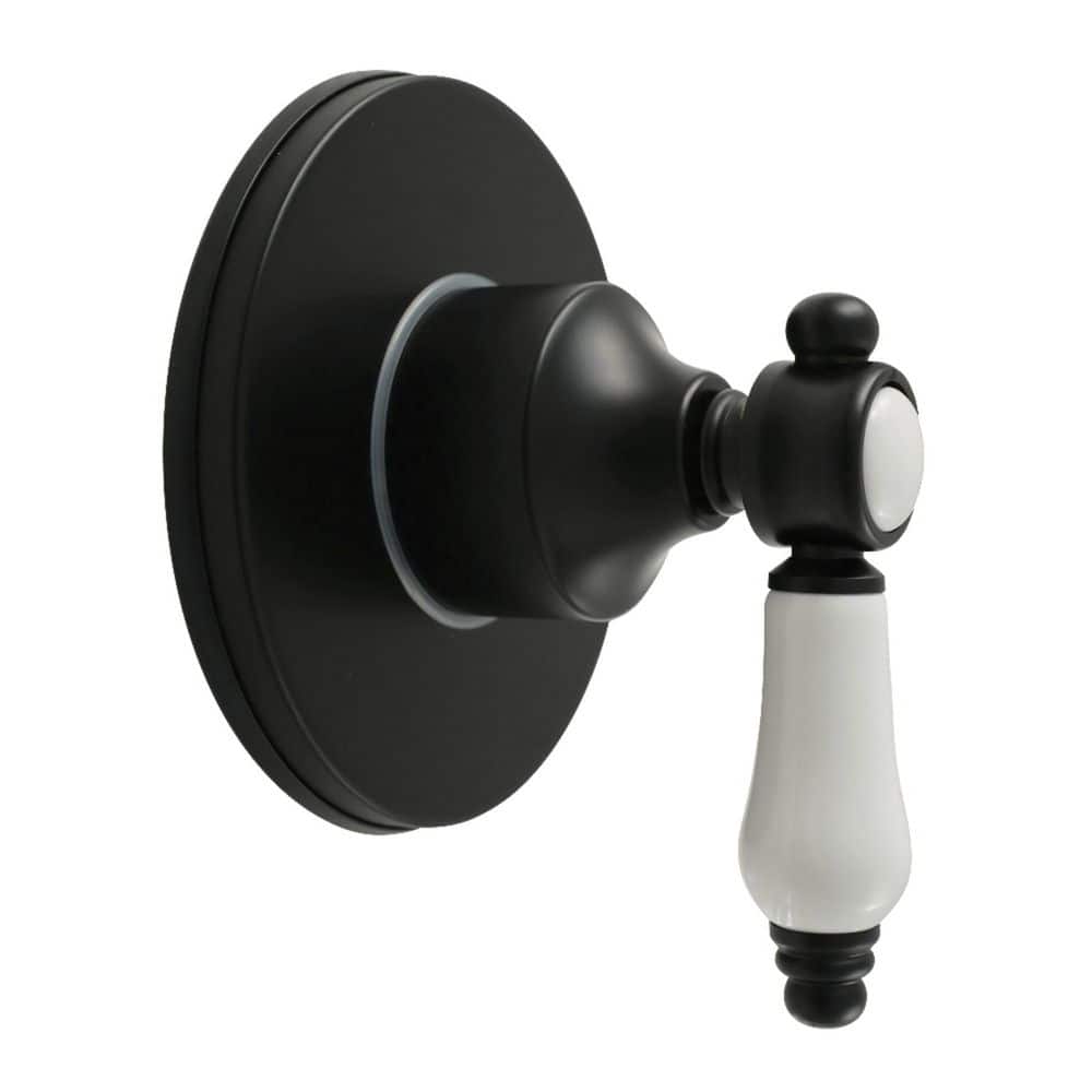 Bel-Air 3/4 in. Single-Handle 1-Hole Wall Mount 6-Way Diverter Valve with Trim Kit in Matte Black price history on PriceWatchPro