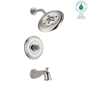 Cassidy 14 Series 1-Handle Tub and Shower Faucet Trim Kit Only in Polished Nickel (Valve and Handles Not Included)