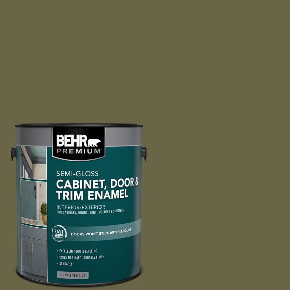 1 gal. #S350-7 Cedar Glen Semi-Gloss Enamel Interior/Exterior Cabinet, Door & Trim Paint price history on PriceWatchPro