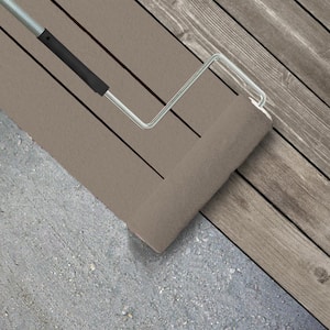 1 gal. #PPU5-07 Studio Taupe Textured Low-Lustre Enamel Interior/Exterior Porch and Patio Anti-Slip Floor Paint