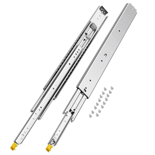 1 Pair Full Extension Drawer Slides 18 20 22 28 30 32 36 38 40 44 48 52 56 60 in., 500 lbs. Capacity Drawer Slides