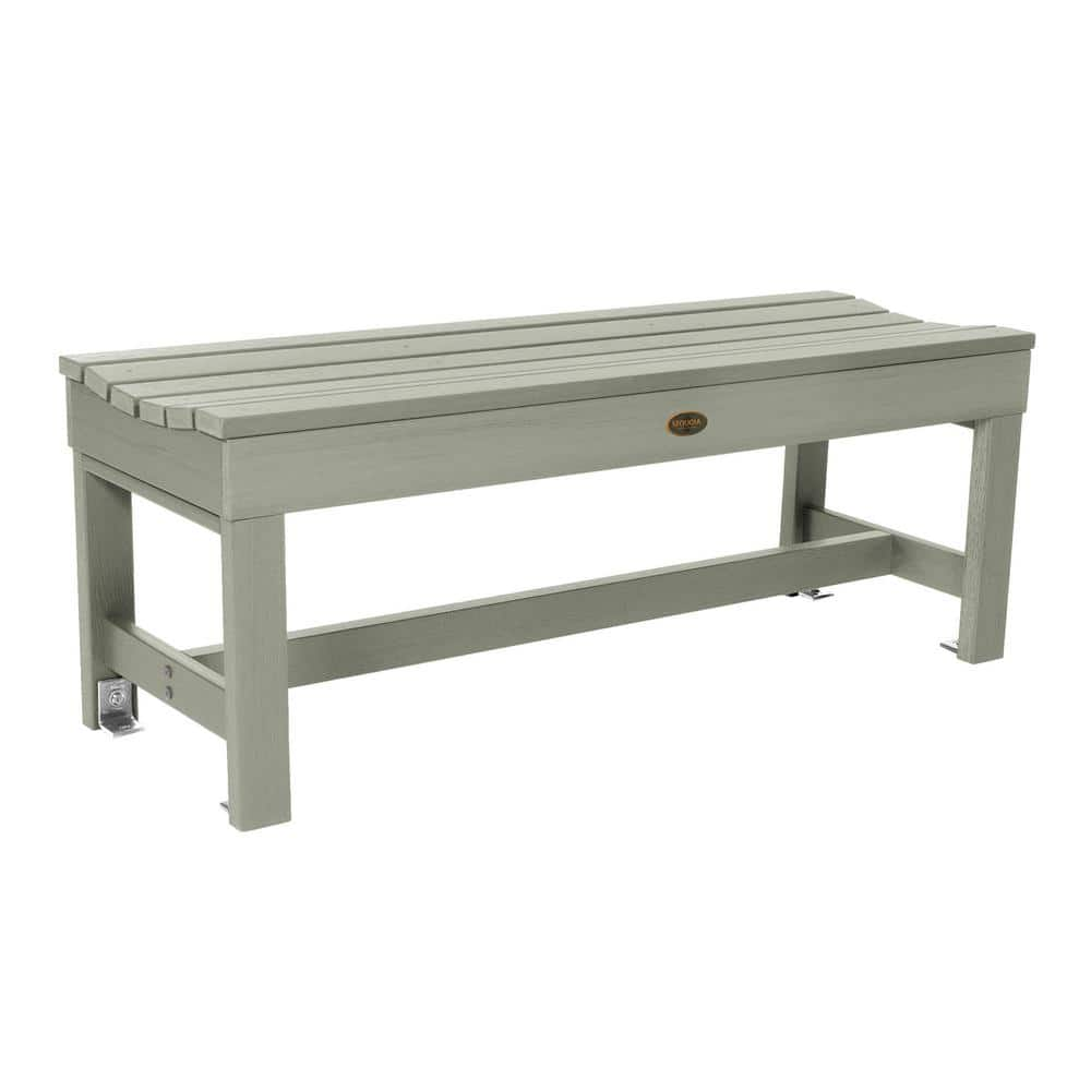 Highwood 4 ft 2-Person Eucalyptus Recylced Plastic Outdoor Bench CM ...