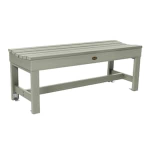 4 ft 2-Person Eucalyptus Recylced Plastic Outdoor Bench