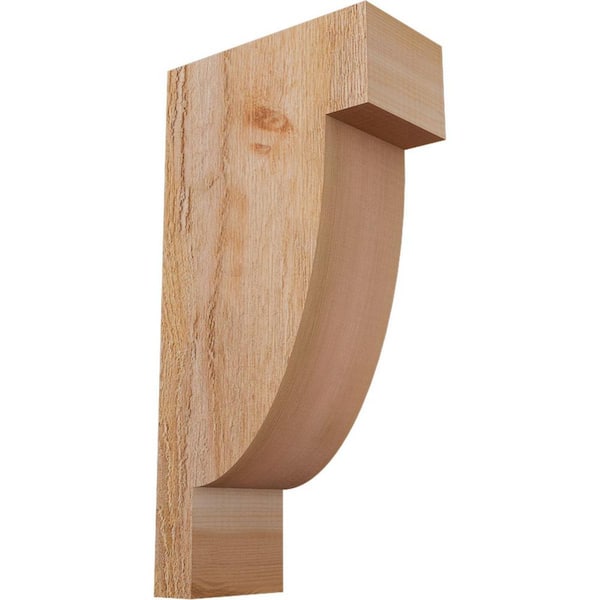 Ekena Millwork 4 in. x 8 in. x 16 in. Western Red Cedar Alpine Rough Sawn Corbel