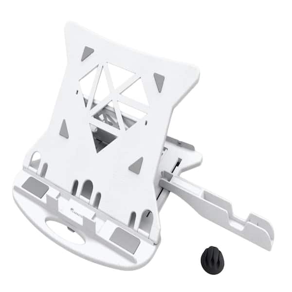 CARNATION ENTERPRISES LLC Adjustable Laptop Stand Patented Riser, ABS Material, Ventilated Portable Foldable Swivel, Free Phone and Book Stand