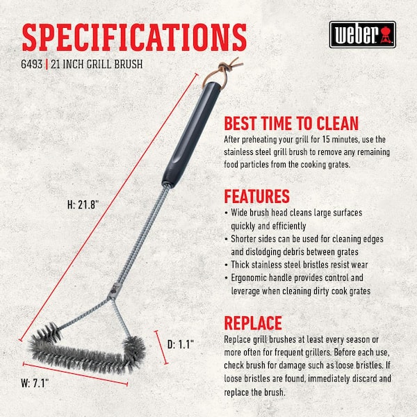 Barbecue Grill Brush – Cleans All Angles