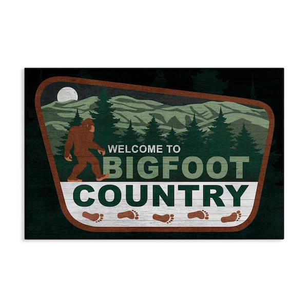 Stupell Industries Welcome Rustic Mythical Creature by Lauren Rader Unframed Fantasy Graphic Art Print 30 in. x 45 in.