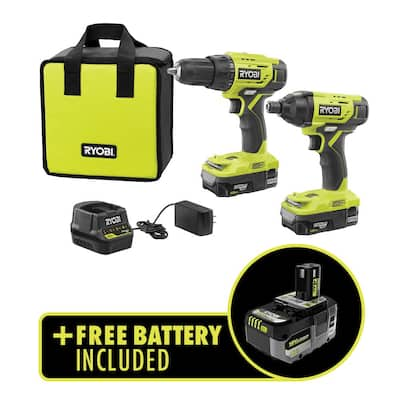 Ryobi 18v ONE+ - Power Tool Combo Kits - Power Tools - The Home Depot