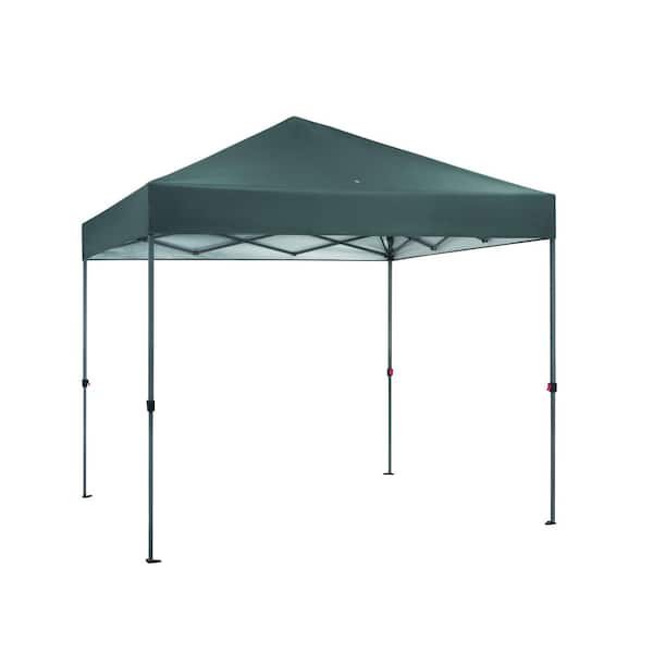 Everbilt 8 ft. x 8 ft. Grey Straight Leg Instant Canopy Pop Up Tent