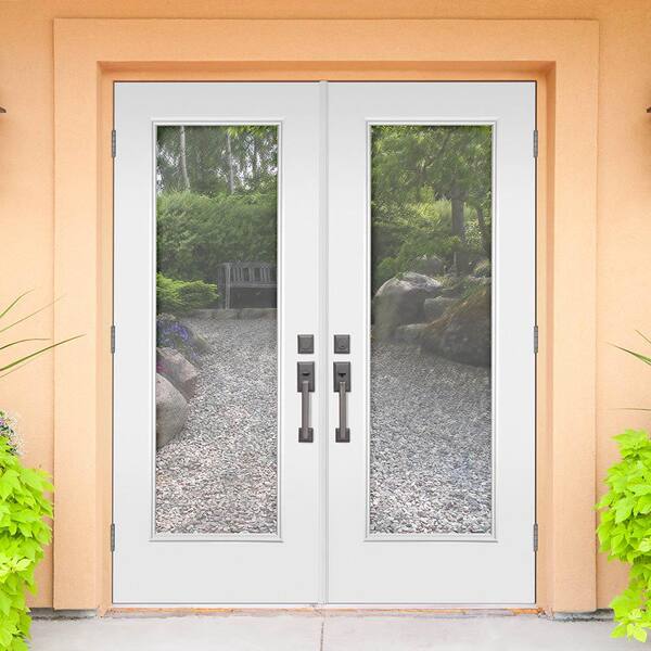 Masonite 72 in. x 80 in. Premium Primed Right Hand Outswing Full