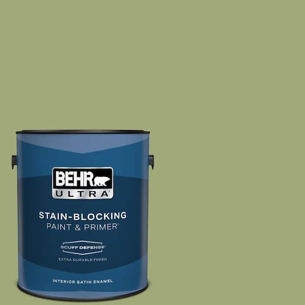 BEHR ULTRA 1 gal. #T18-16 Nurturing Extra Durable Satin Enamel Interior Paint & Primer