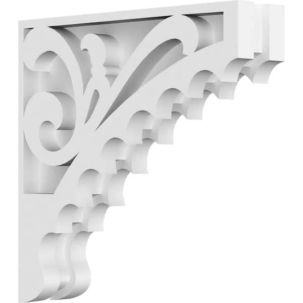 Ekena Millwork 1-7/8 in. x 8 in. x 8 in. PVC Genova Corbel