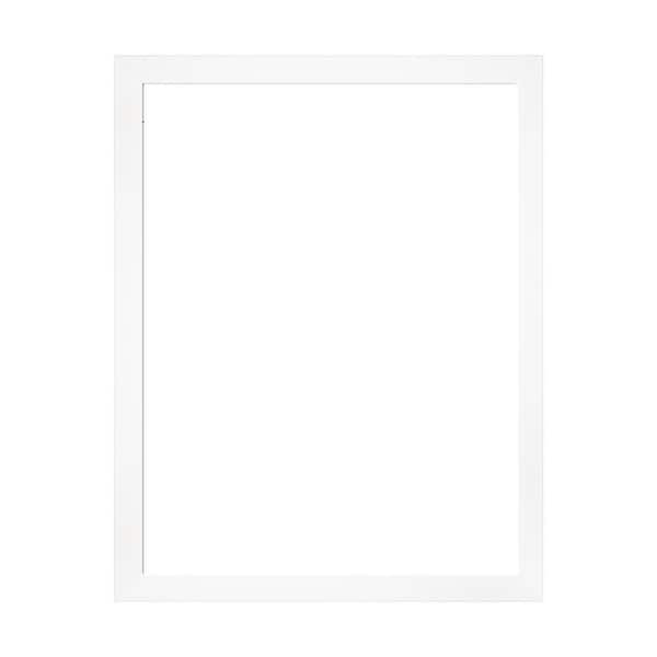 Amanti Art Mirror Makeover Cabinet White Narrow 29.25 in. W x 37.25 in. H Bathroom Mirror Frame Border Kit-Fits a 28x36 Mirror