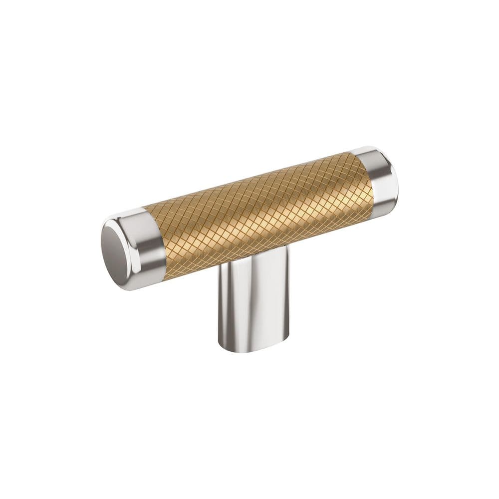 Esquire 2-5/8 in. (67 mm) Length Polished Nickel/Champagne Bronze Bar Cabinet Knob price history on PriceWatchPro