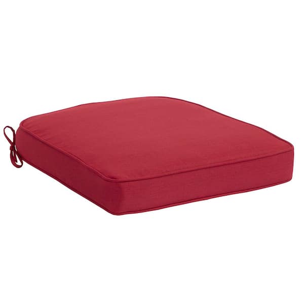 20 in. W x 20 in. D CushionGuard Universal Outdoor Seat Pad in Chili