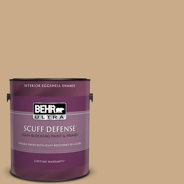 BEHR ULTRA 1 gal. #ICC-61 Toasted Grain Extra Durable Eggshell Enamel Interior Paint & Primer