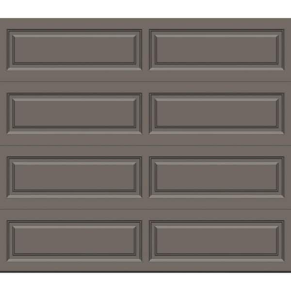 Classic Steel Long Panel 9 ft. x 7 ft. Insulated 6.5 R-Value  Bronze Garage Door without windows