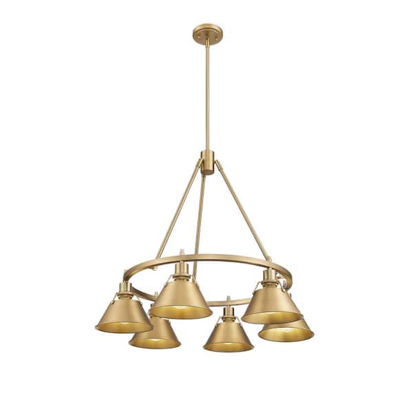 Orwell 6-Light Brushed Champagne Bronze Chandelier
