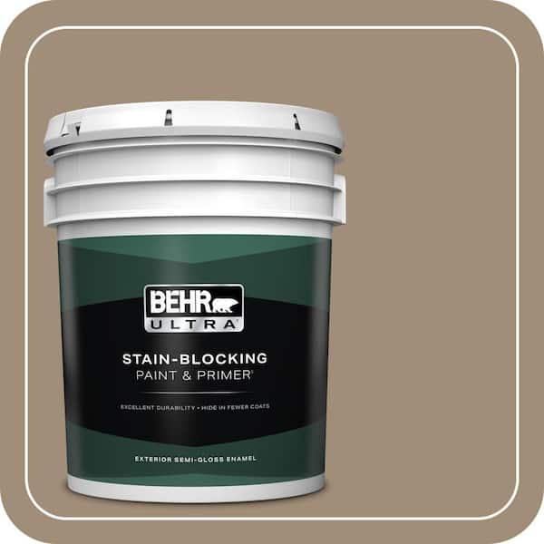 BEHR ULTRA 5 gal. #ECC-17-1 Cottage Walk Semi-Gloss Enamel Exterior Paint & Primer