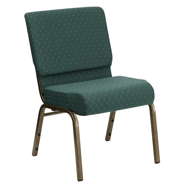 Carnegy Avenue Fabric Stackable Church Chair in Hunter Green