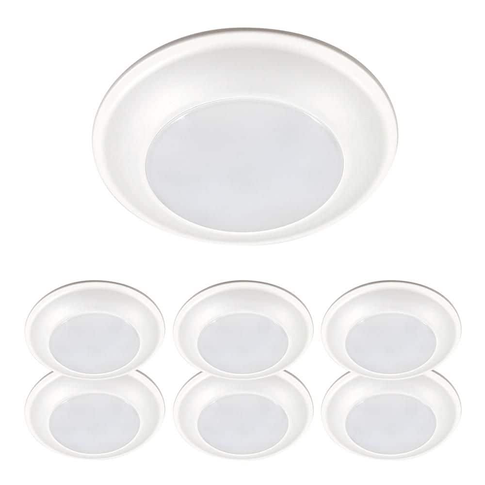 HLS 6 in. 5000K Integrated LED Tapered Surface Mount LED Disk Lights (6 Bulk Pack) price history on PriceWatchPro