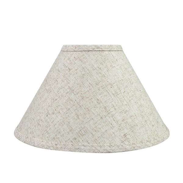 11 in. x 7 in. Beige Hardback Empire Lamp Shade
