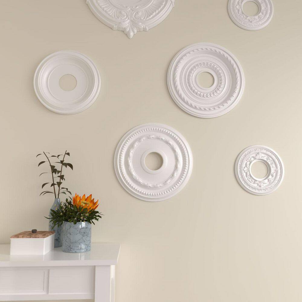 Primed White Urethane Federal Ceiling Medallion