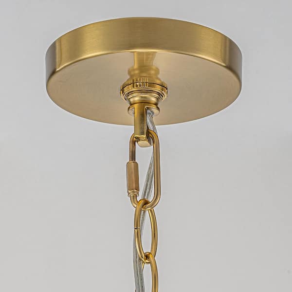 EDISLIVE Kosyee 5-Light 20 in. Ribbed Glass Brass Chandelier