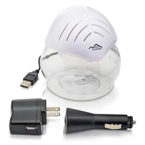 White Mini Desktop Water Based Air Purifier Humidifier Aroma Therapy and Air Cleaner