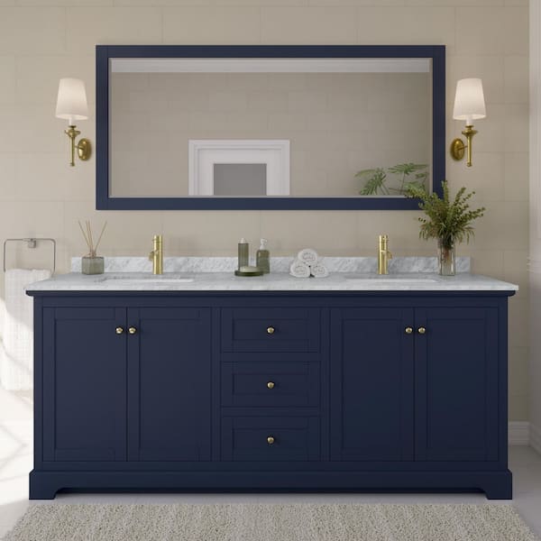 ヴィンテージ品✨️ アメリカ製 VANITY フェニックス ブローチ Wyndham Collection Beckett 60 in. W x 22 in. D Double Bath