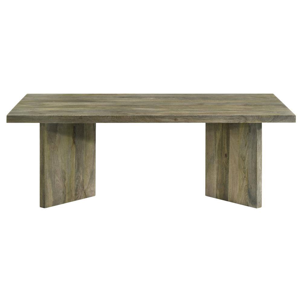 Andando Rustic Brown Solid Wood Rectangular Coffee Table