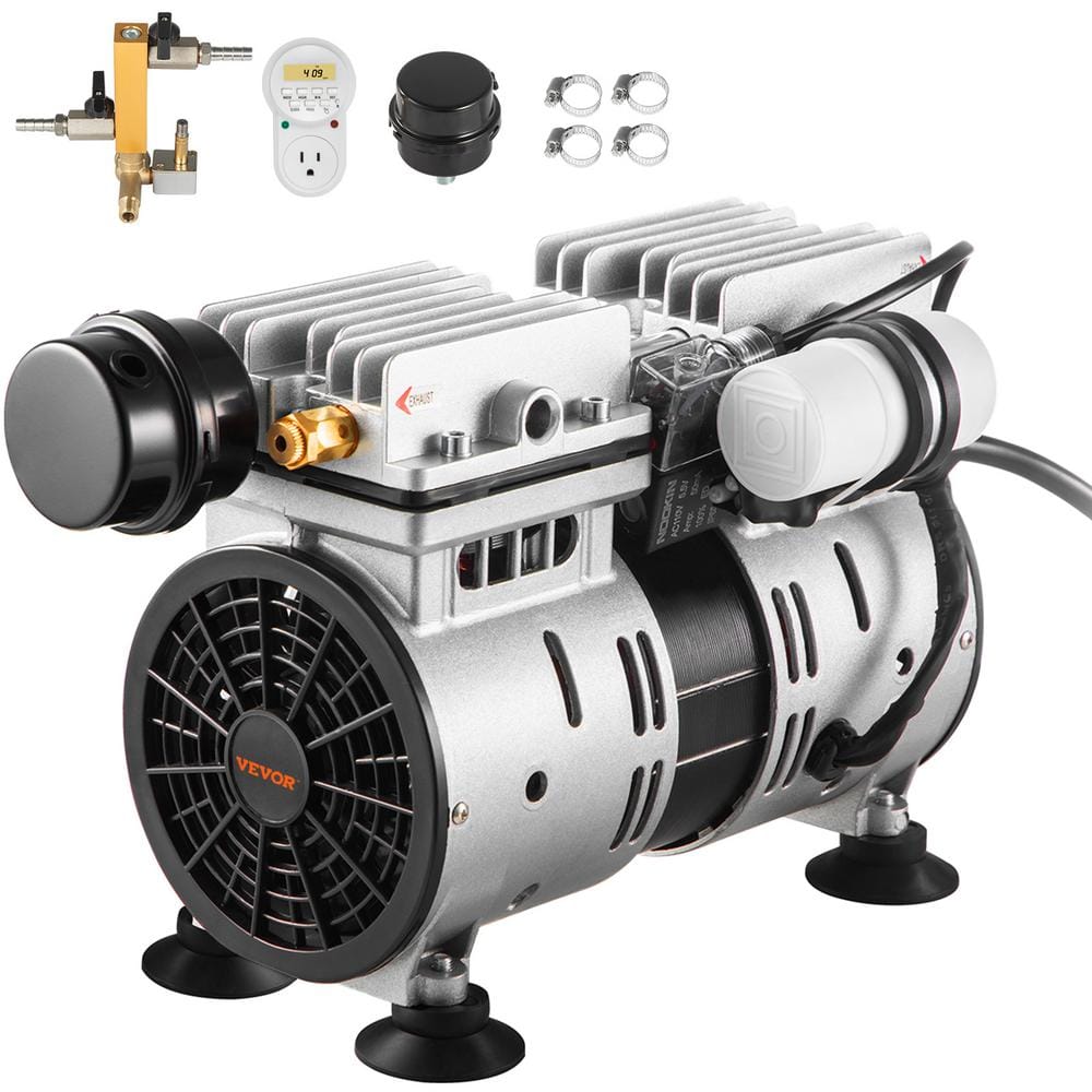 VEVOR Pond Aerator 550 W Power 5.2CFM Air Compressor Includes 3/4 HP Compressor & Timer & Valves