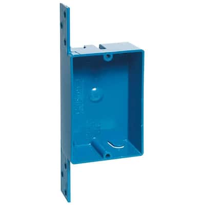 Carlon Shallow Ceiling Box 8 Cu In Pvc Blue 