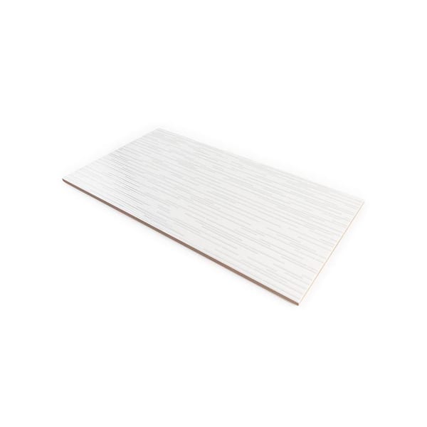 Jeffrey Court Dragonfly White 10 in. x 20 in. Glossy Ceramic Wall