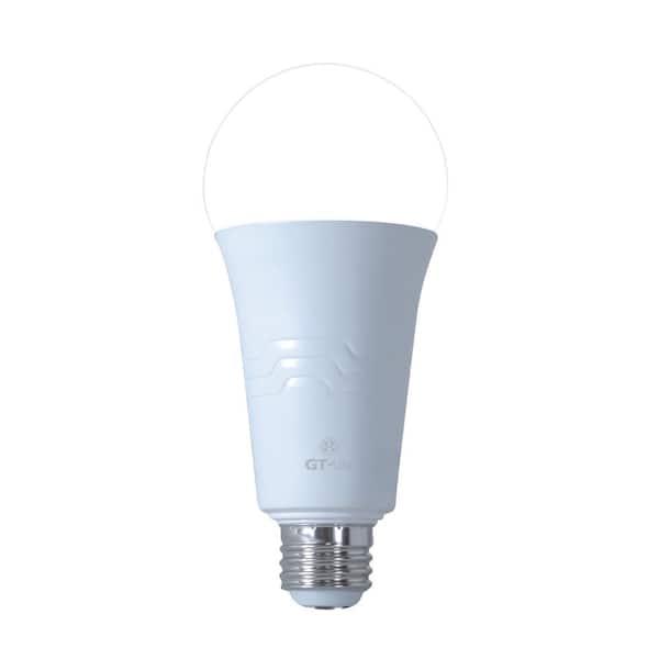 GT GT-Lite 50-250-Watt Equivalent A21 E26 LED Light Bulb 5000K in Day Light by a switch to adjust,a Bulb Included(6-Pack)