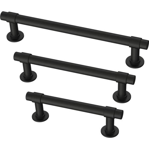 10 Pack Black Cabinet Pulls - 7.48 Inch L-Shaped Drawer Handles For Kitchen & Furniture
