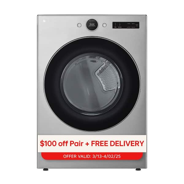 7.4 cu. ft. Vented Stackable SMART Electric Dryer in Graphite Steel with TurboSteam and AI Sensor Dry Technology