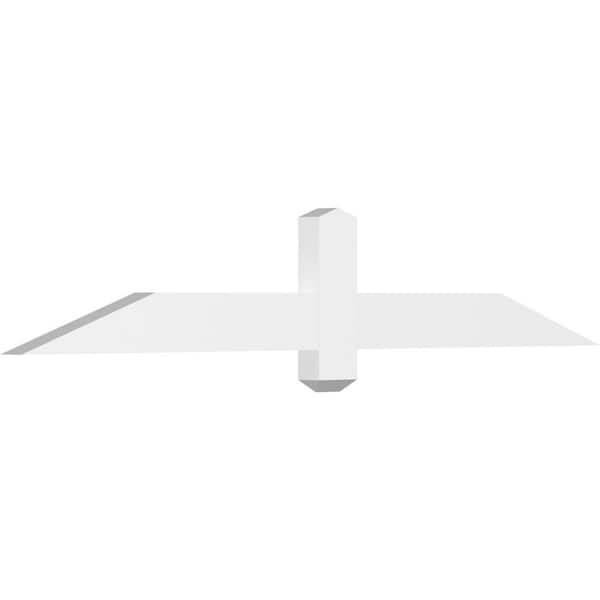 Ekena Millwork Eugene 60 in. W x 10 in. H x 2 in. D Signature Polyurethane Bracket