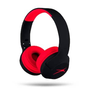 Kid Safe Black Out Red Wireless Over the Head ANC Headphone