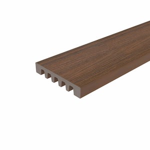 Monarch Series 0.98 in. x 5.5 in. x 16 ft. Emperor Leather Brown Composite Decking Board