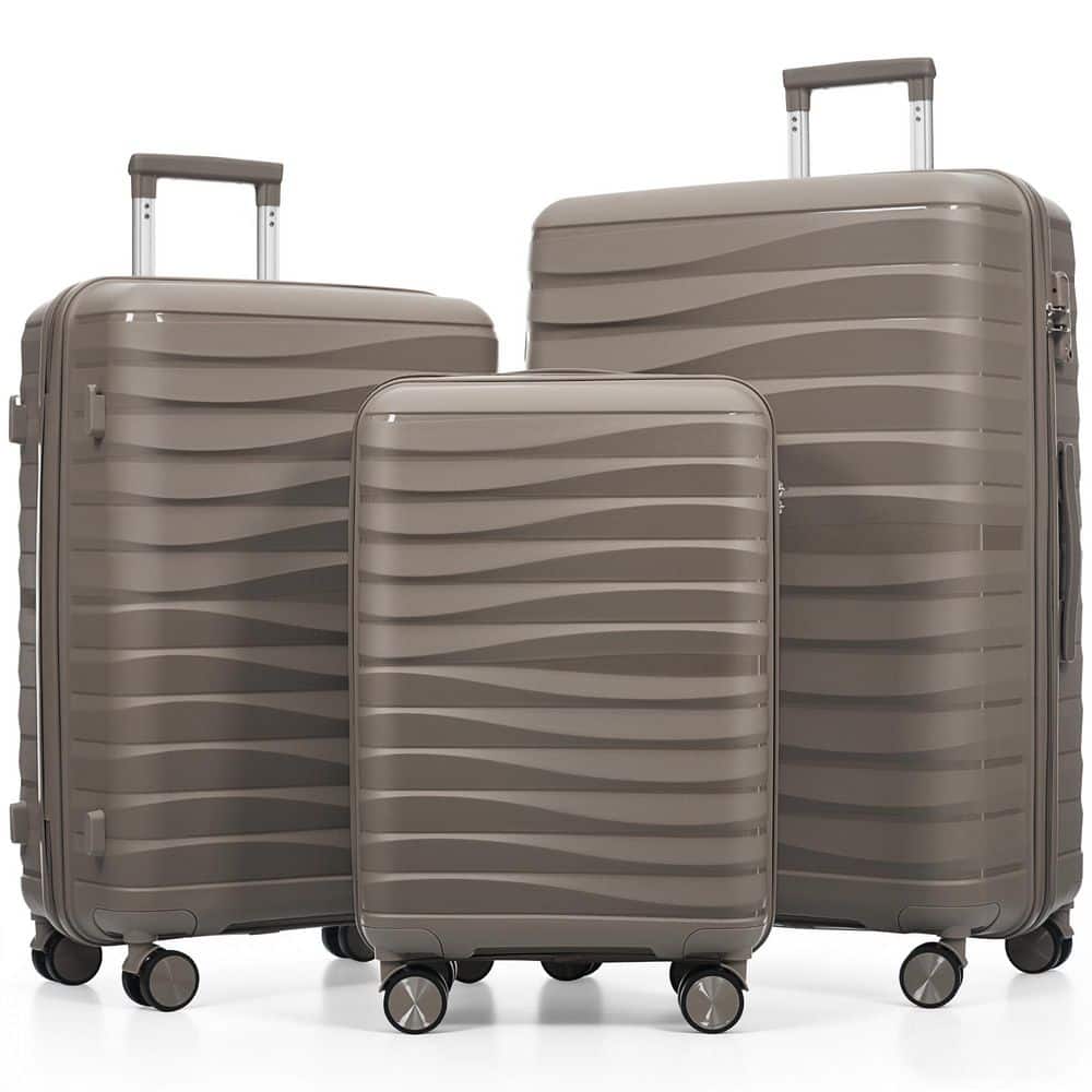 light-brown-merax-luggage-sets