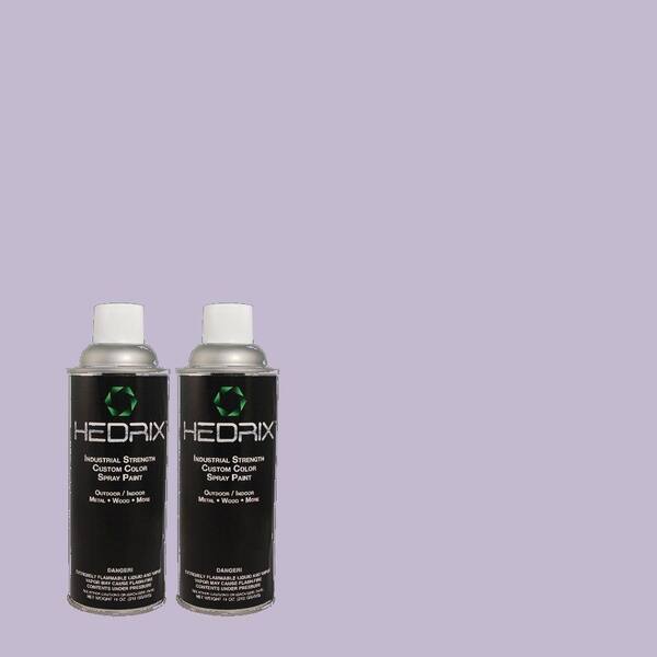 Hedrix 11 oz. Match of 2A37-3 Purple Plume Semi-Gloss Custom Spray Paint (2-Pack)