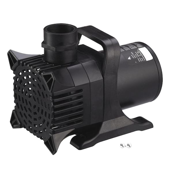 Algreen Maxflo 5,000 - 1,500 GPH Pond and Waterfall Pump for Water Gardening