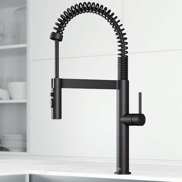 VIGO Edison Pro 20 in. Single Handle Pull Down Sprayer Kitchen