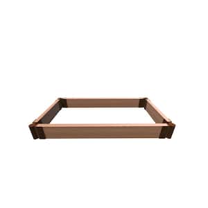 Tool-Free Classic Sienna 2 ft. x 4 ft. x 5.5 in. Composite Raised Garden Bed-2 in. Profile
