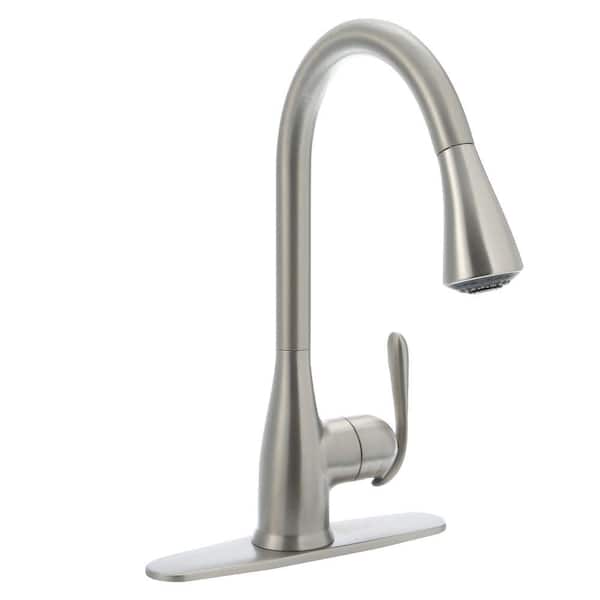 MOEN Haysfield Single-Handle Pull-Down Sprayer Kitchen Faucet with Reflex in Spot Resist Stainless