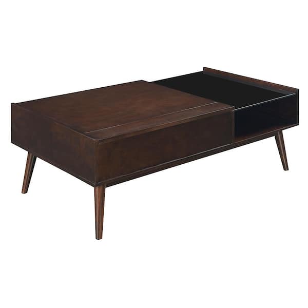 Picket House Furnishings Morgan 48 in. Espresso Large Rectangle Wood Coffee Table with Lift Top