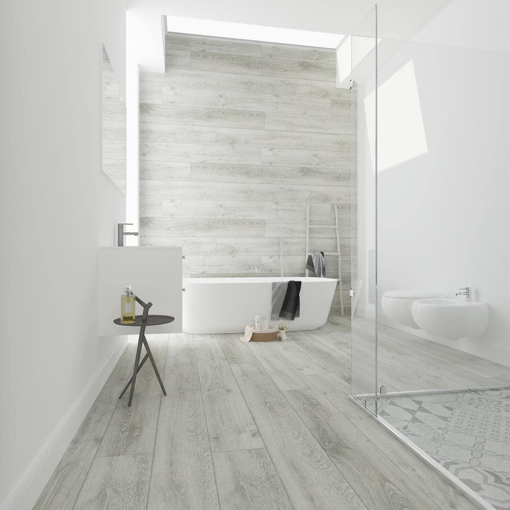 Akaroa Ash 9" x 60" Waterproof Vinyl Plank Flooring