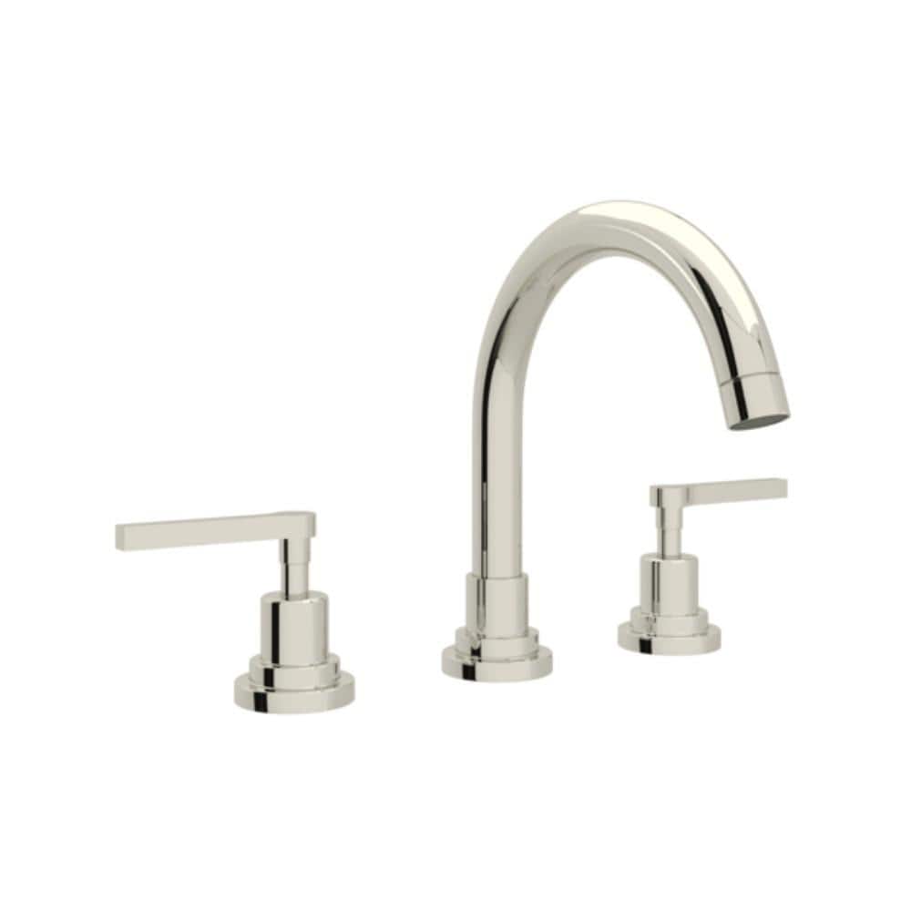 ROHL Lombardia 8 in. Widespread 2-Handle Bathroom Faucet in Polished Nickel  A2228LMPN-2 - The Home Depot