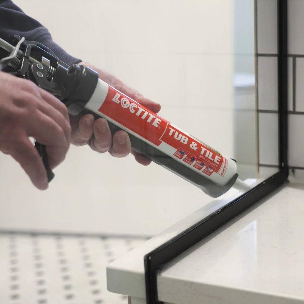 Clear Acrylic Multipurpose Caulk Sealant for Tub and Tile, 10 oz, Pack of 12